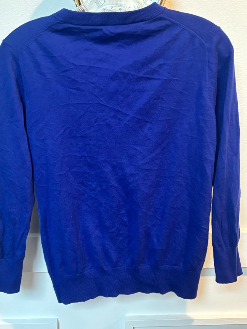 J CrewClassic Royal Blue Button-Front Cardigan - Picture 4 of 10